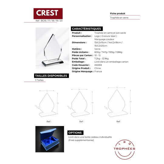 CREST fiche produit