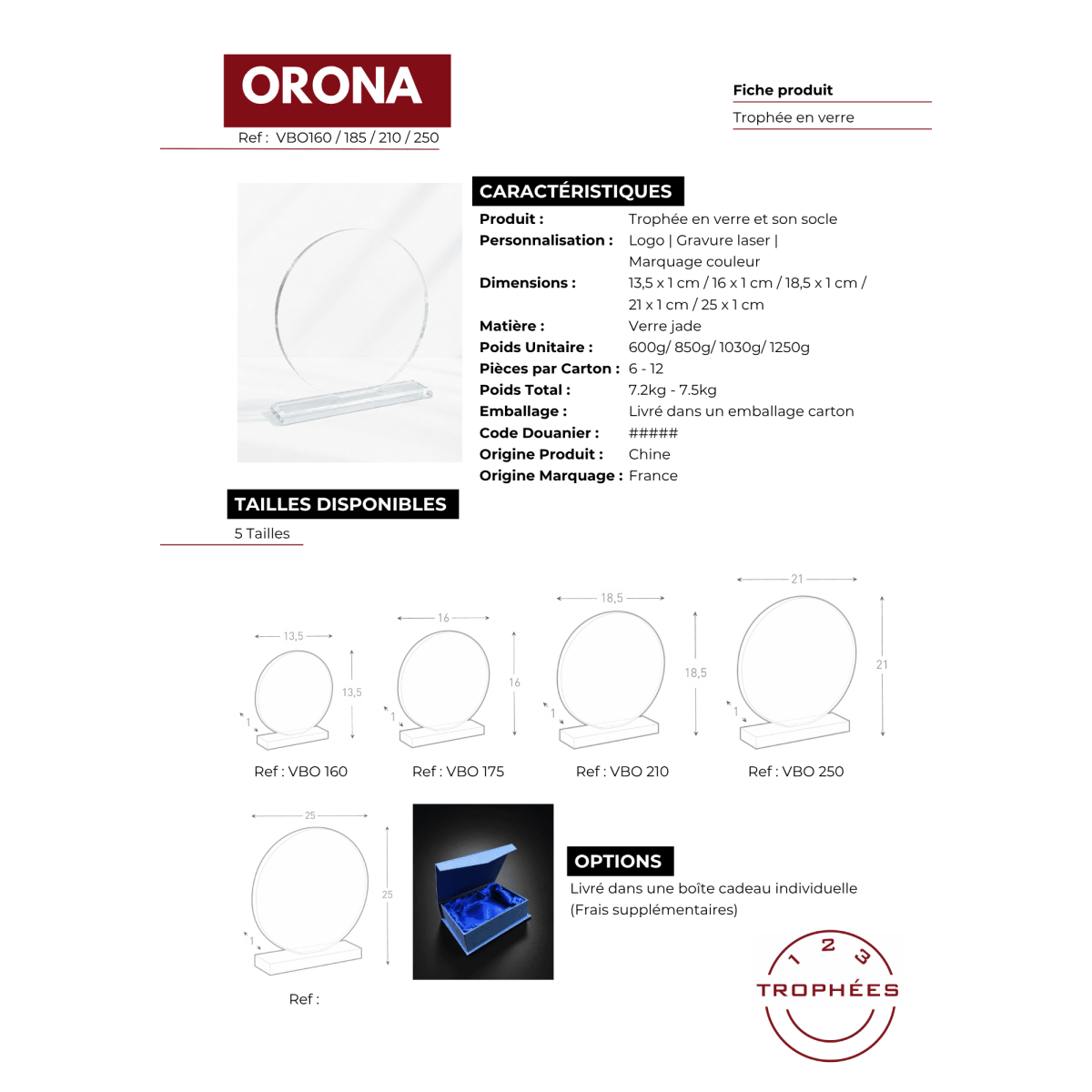 ORONA fiche produit