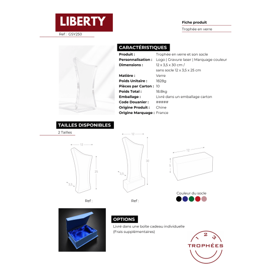 LIBERTY fiche produit