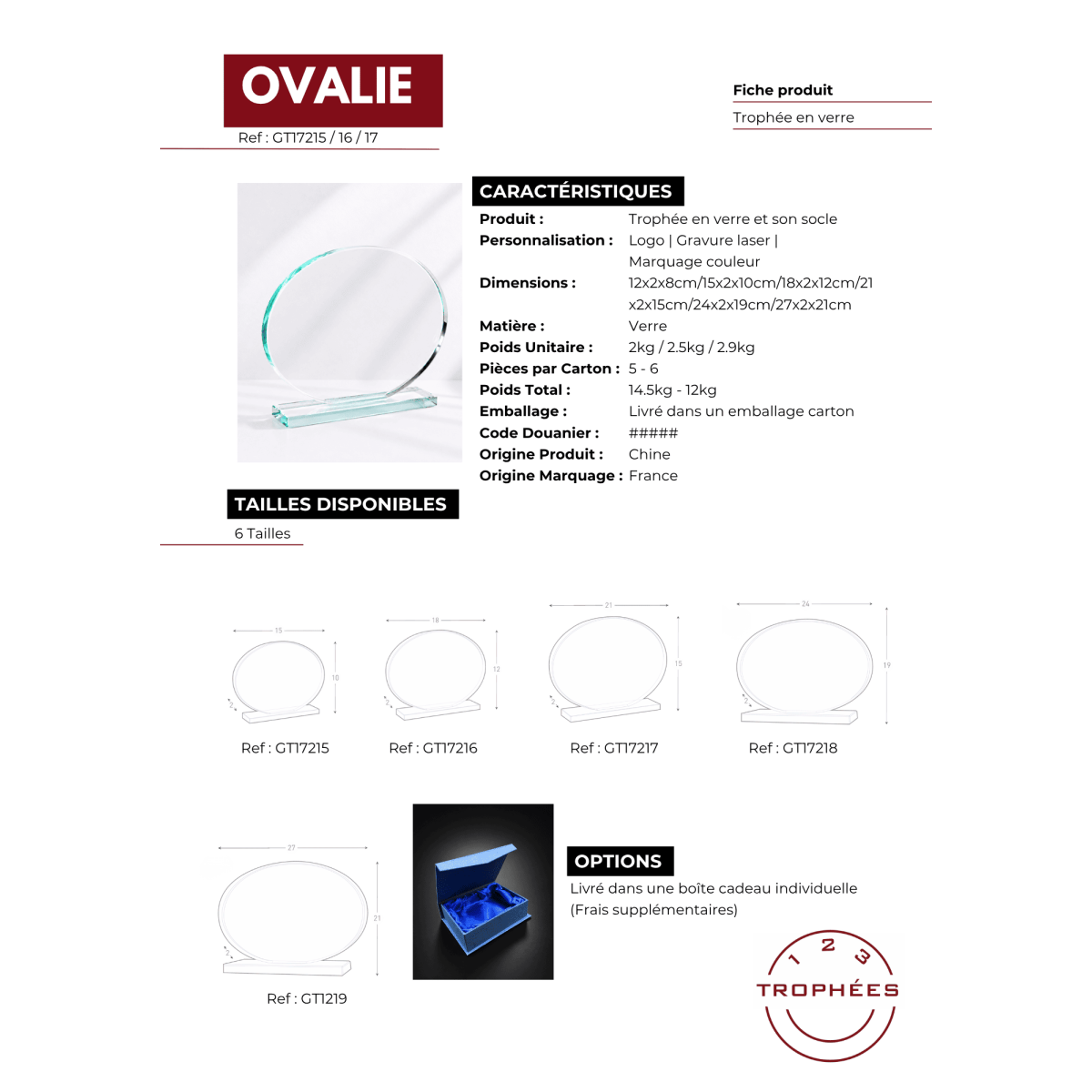 OVALIE fiche produit