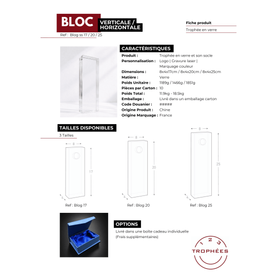 BLOC VERTICAL fiche produit