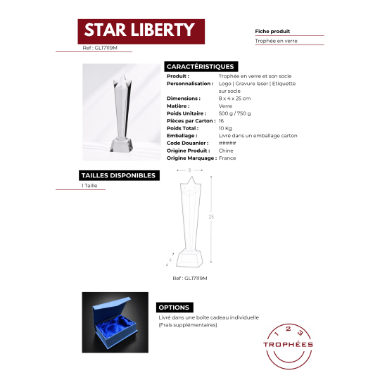 STAR LIBERTY fiche produit