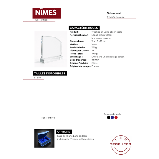 NIMES fiche produit