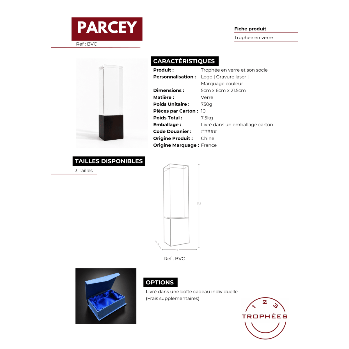 PARCEY fiche produit
