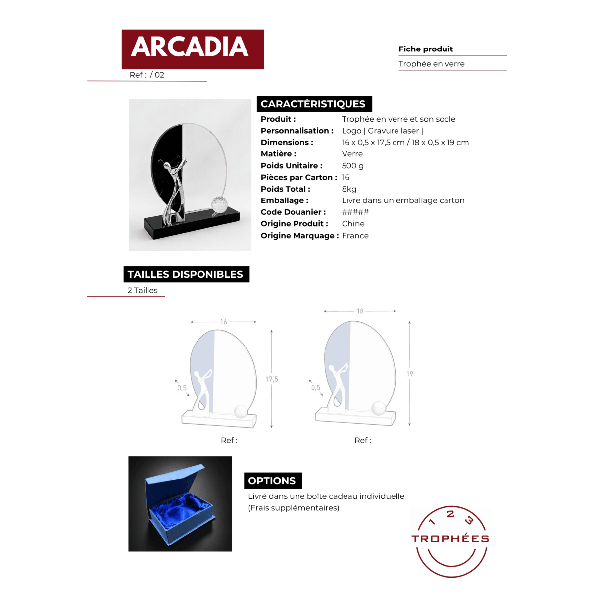 ARCADIA fiche produit