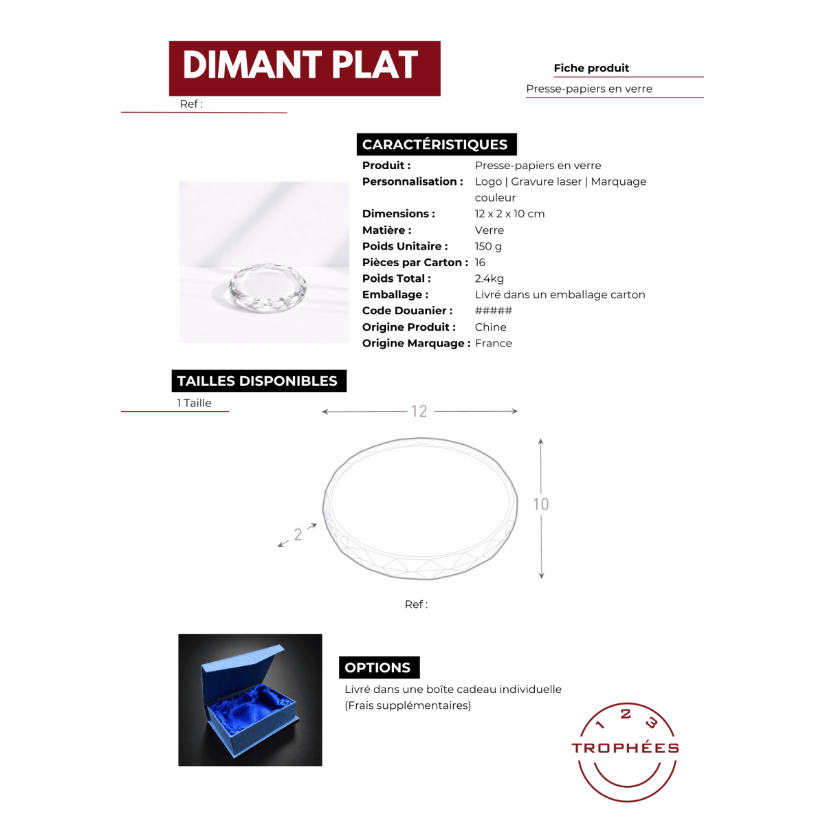 DIAMANT PLAT fiche produit