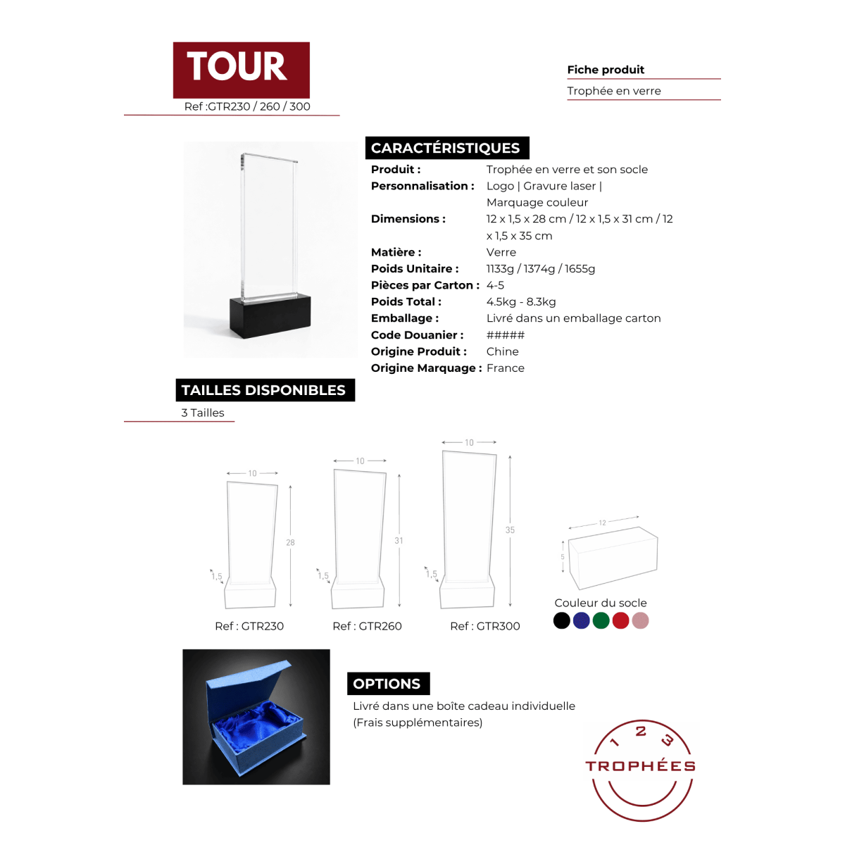 TOUR fiche produit