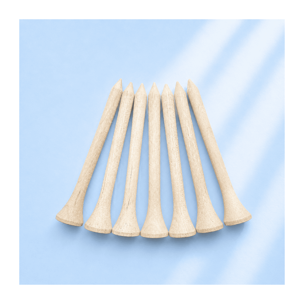 Tees en bois naturel
