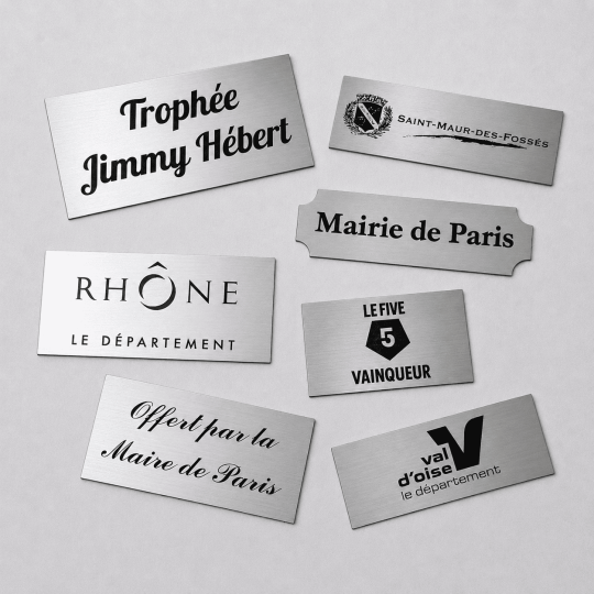 Plaque gravée