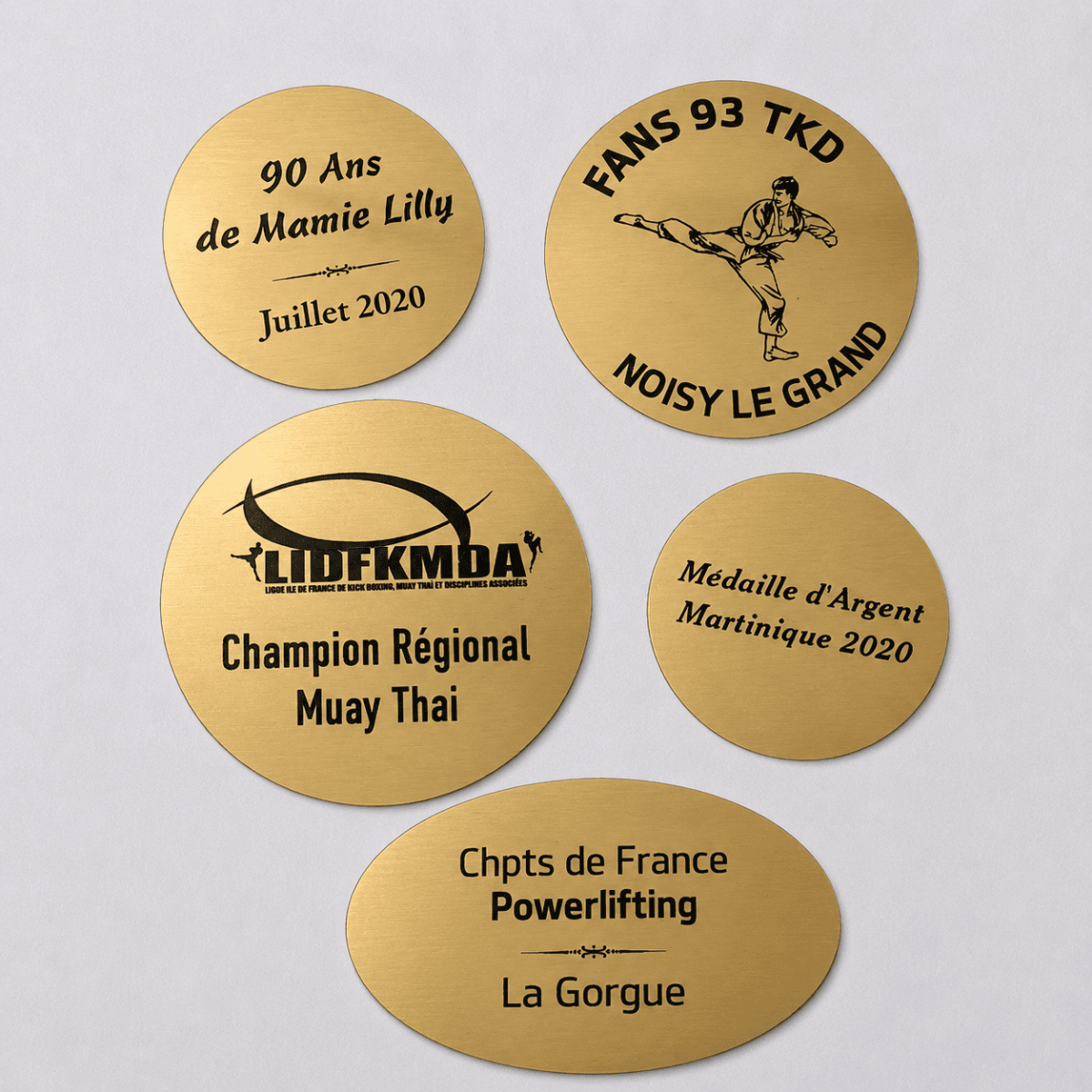 Plaque gravée