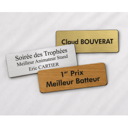 Plaque gravée