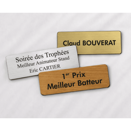Plaque gravée