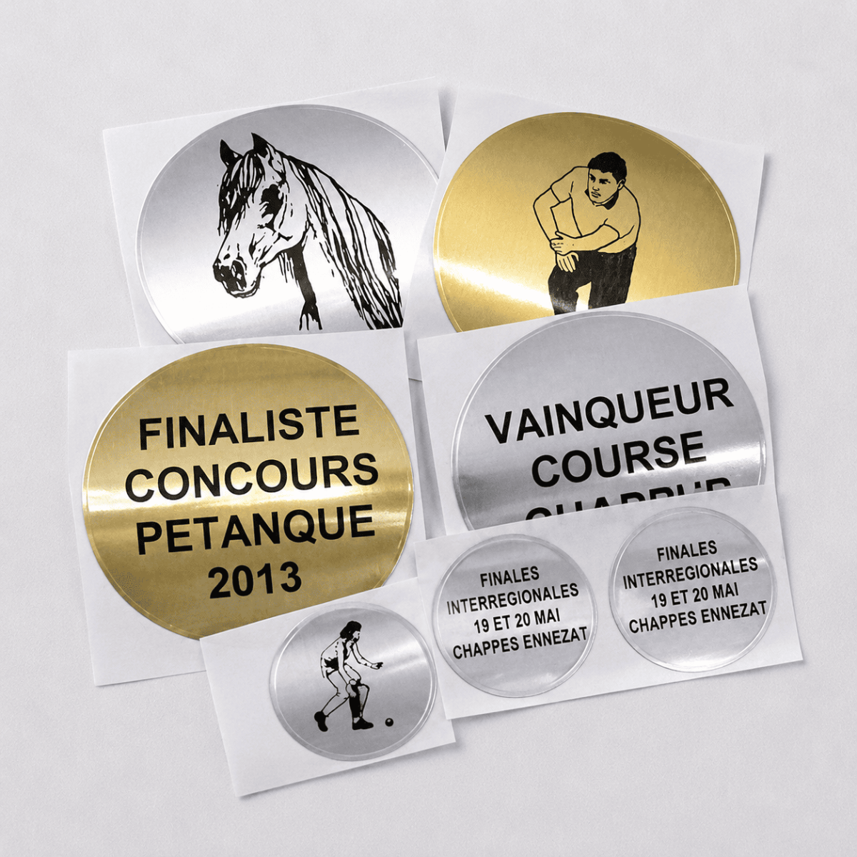 Etiquettes gravées